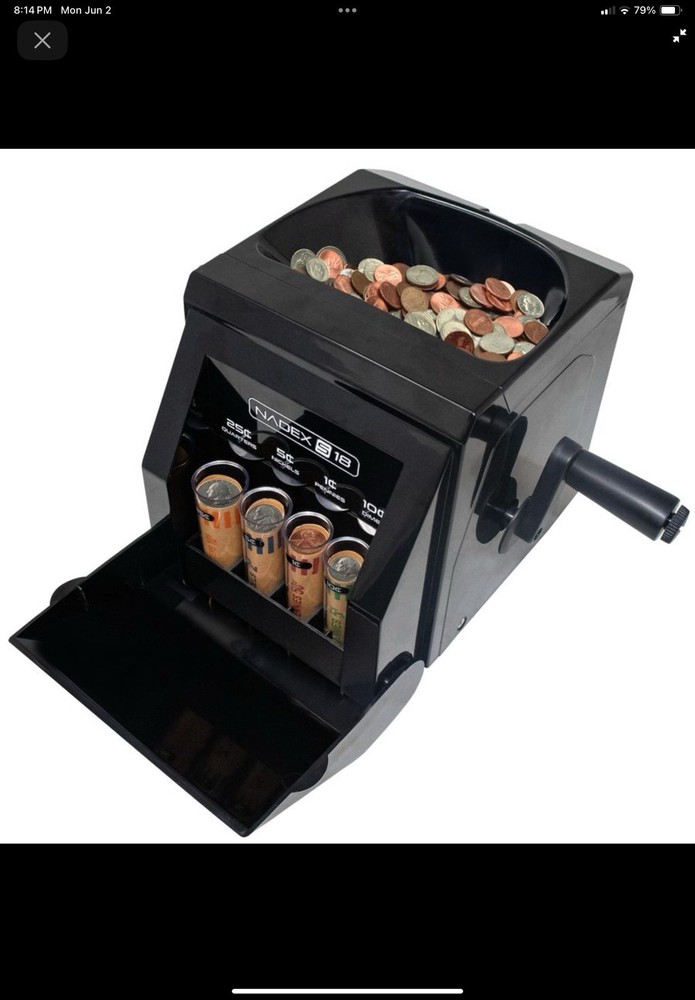Nadex 36SN Automatic Coin Sorter and Wrapper