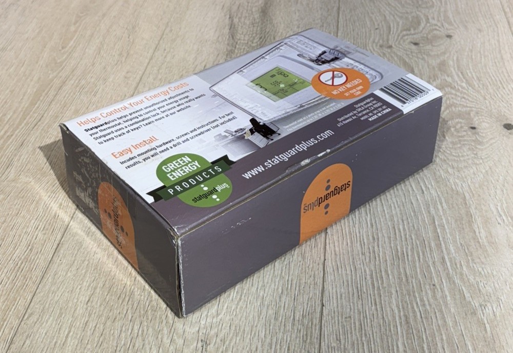 StatGuardPlus Universal Thermostat Guard Cover Clear with Changeable Code Lock