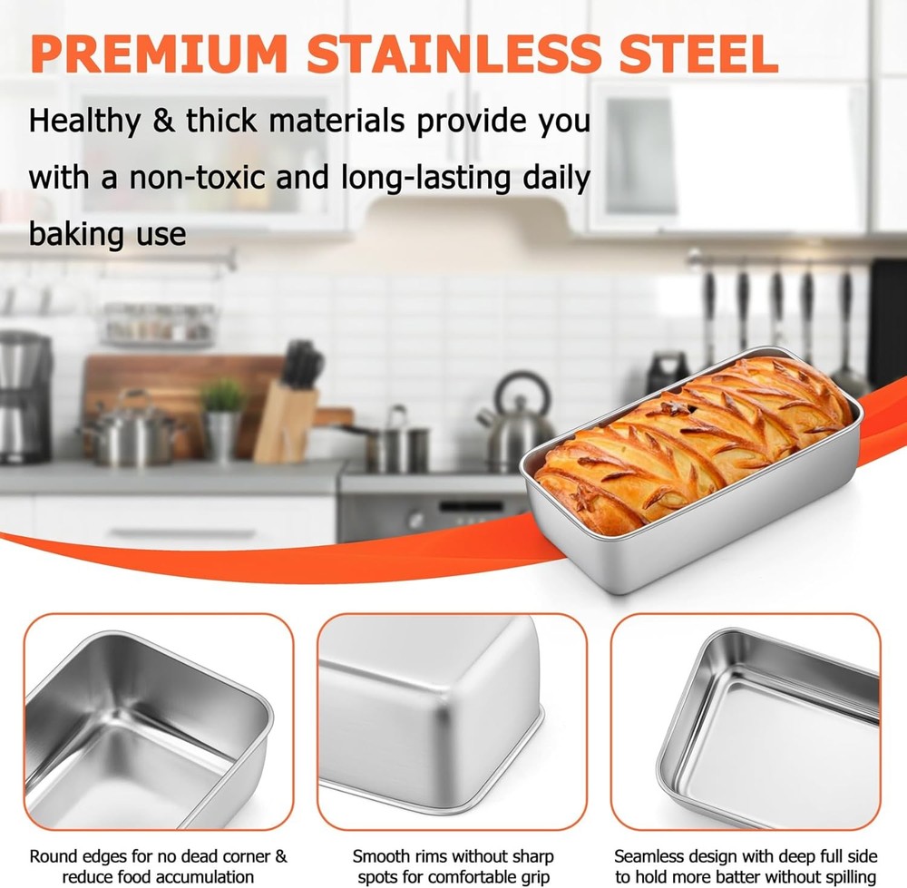 Stainless Steel Loaf Pan Set