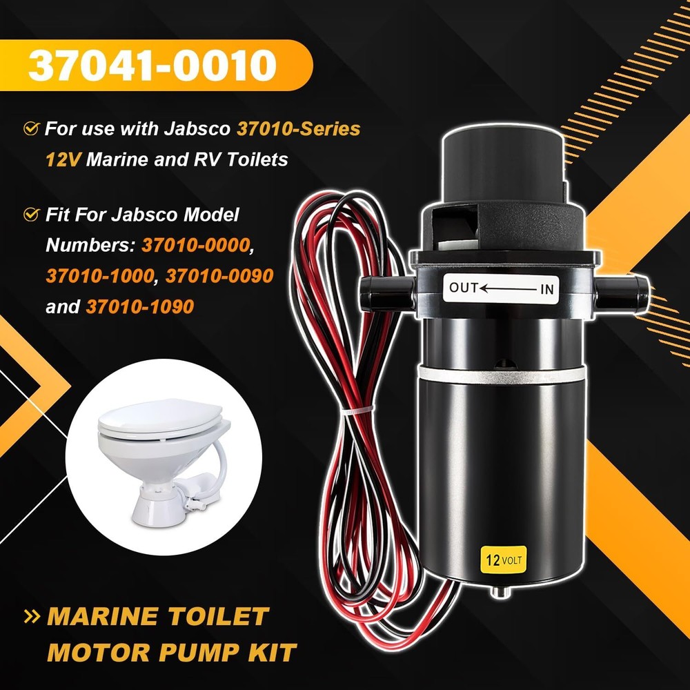 Replace for 37041-0010 Marine Electric Toilet Macerator Sub Assembly Kit 12-Volt