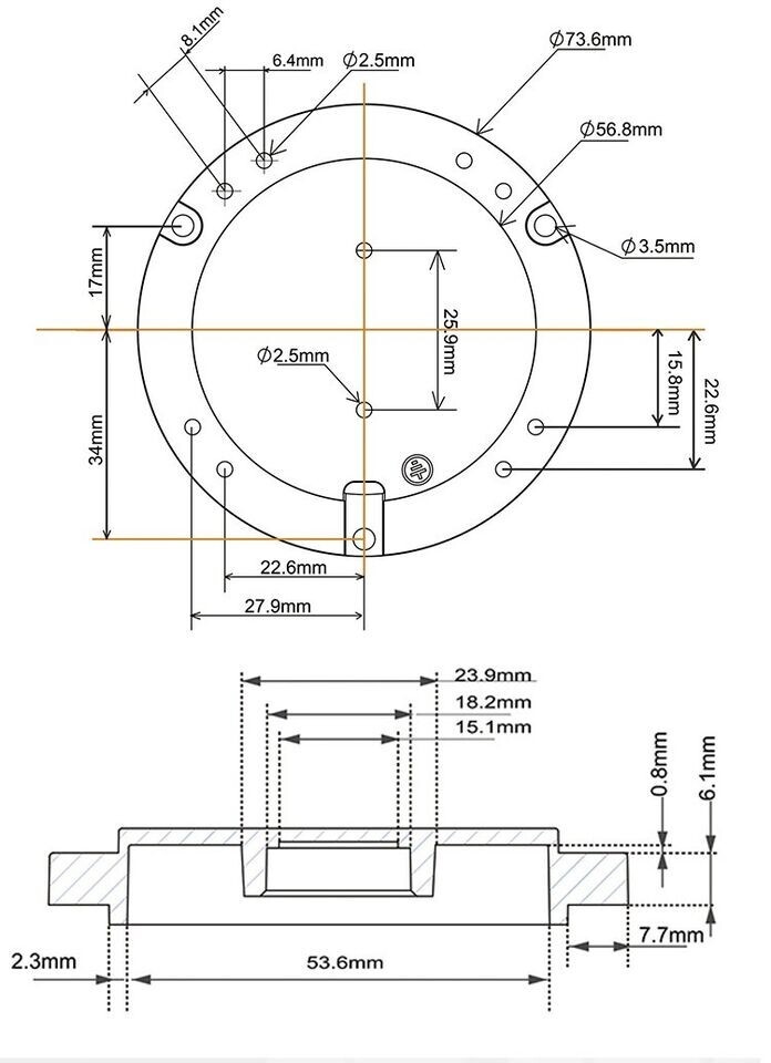 Y103RM Precision Manual Rotary Stage Translation Angle Combination Table