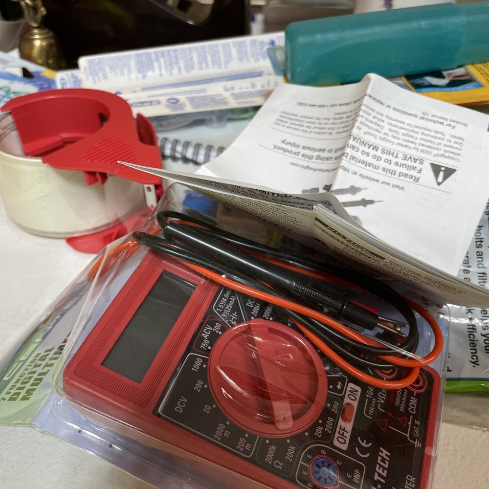 Cen-Tech 7 Function Digital Multimeter 69096 LCD Readout NWT FAST SHIPPING