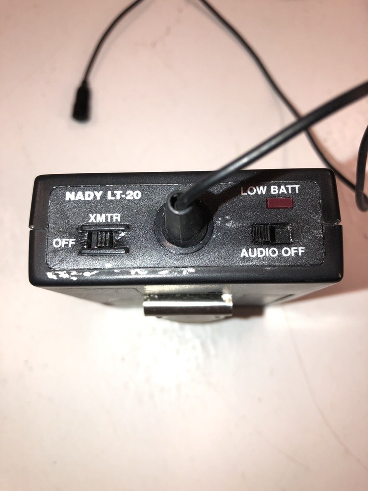 Nady System LT-20 Transmitter with Clip Exon microphone As Is No Receiver