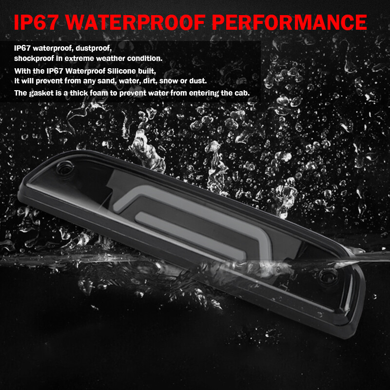 LED Third 3RD Brake Light Smoked Rear Stop Tail Lamp For 1995-2016 Toyota Tacoma