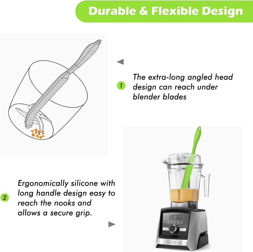 Silicone Blender Spatula for Vitamix Blade Scraper