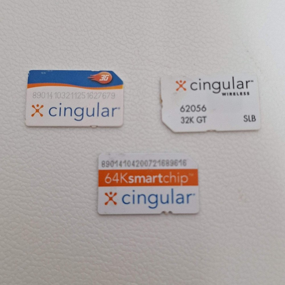 Cingular SIM Card Standard Size SIM for Testing Activation Bypass Only