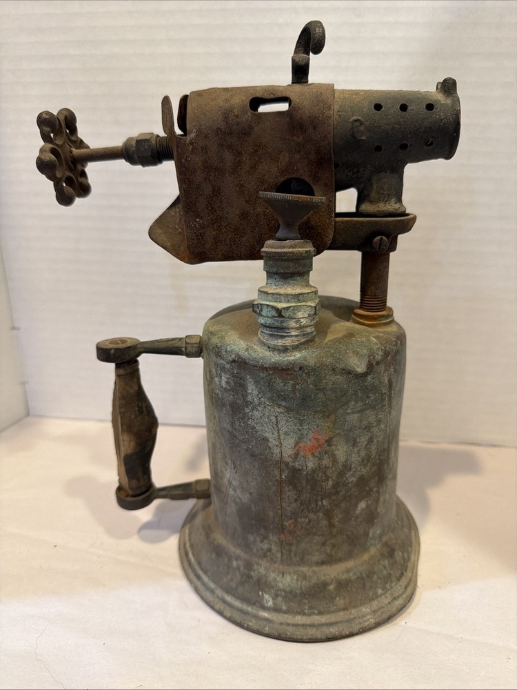 Vtg Turner Brass Kerosene Blow Torch-Untested-Display