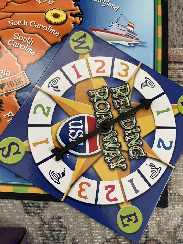 Learning Resources Reading Roadway Comprehension Board Game US Map Home School