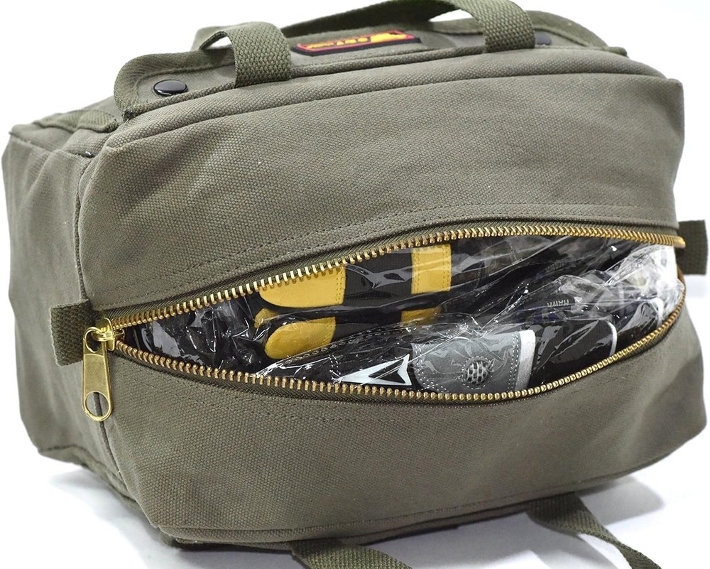 Versatile Water-Resistant Duffle Bag - Heavy-Duty, Adjustable Strap, Olive Green