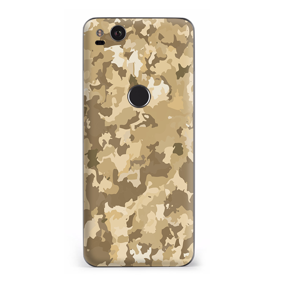 Google Pixel 2 Skins Decal Wrap Brown Desert Camo camouflage