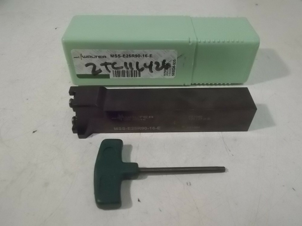 NIB Walter / Valenite MSS-E25R90-16-E Indexable Toolholder:  1" Square Shank