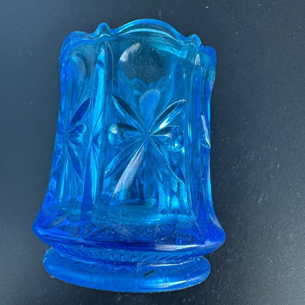 Imperial Blue Gathered Knot Pattern Toothpick Holder