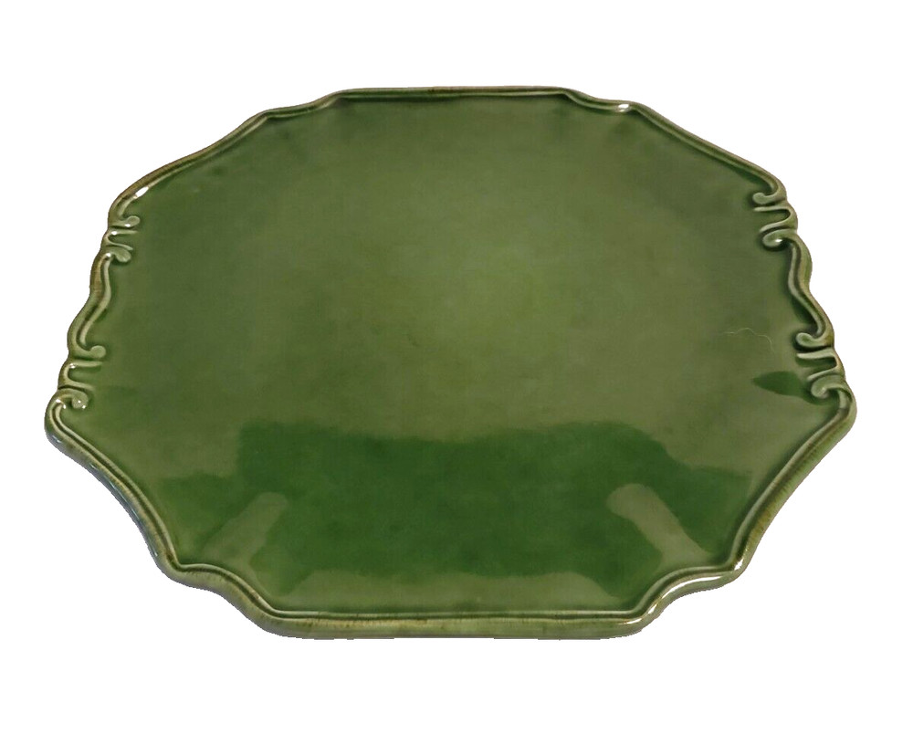 Style-Eyes by Boum Bros™ Ceramic Serving Platter Scroll-Work Edging Decorative
