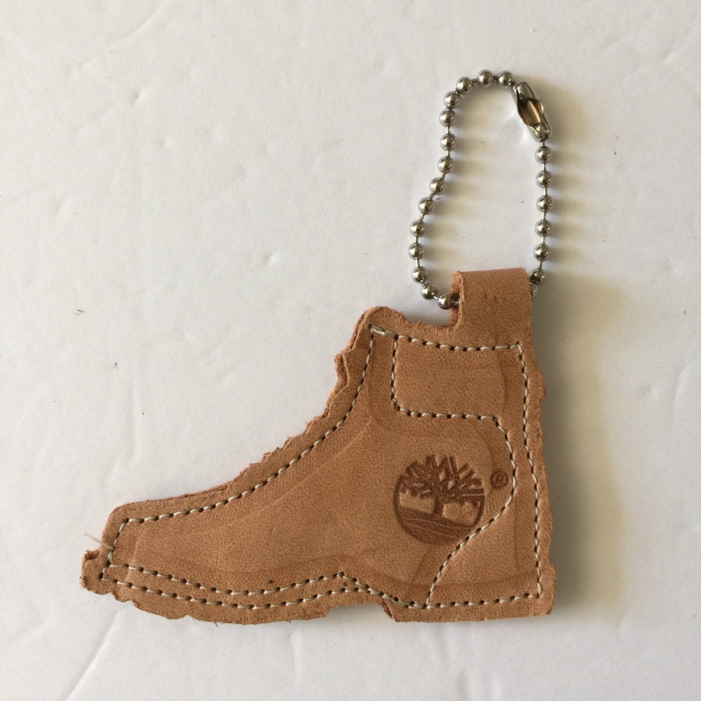 Timberland Boot - Leather Key Chain Tag – Light Tan