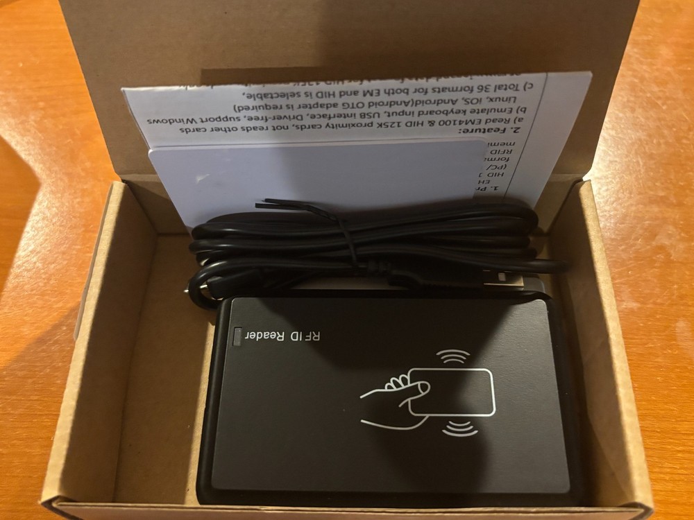 Mifare Card Reader has 28 configurable Output Format Emulate USB Keyboard Out...