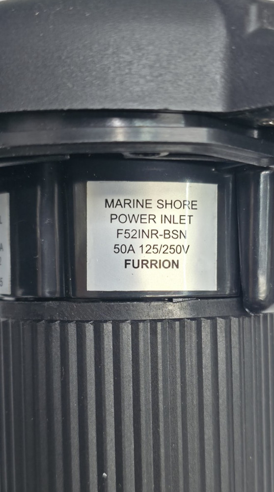 FURRION F52INR-BSN 50A 125V/250V MARINE SHORE POWER ROUND INLET w/GROMMET *C15