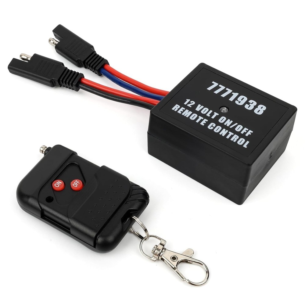 Lightweight 12 Volt Wireless Remote - Seamless Control with Convenient Clip