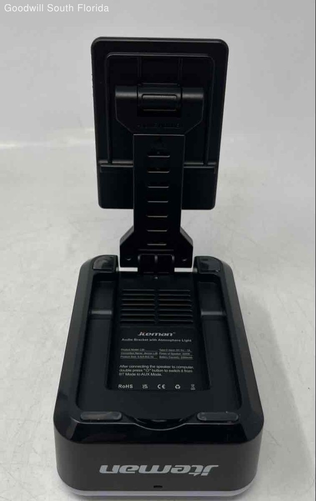 Jteman L35 Bluetooth Speaker Audio Bracket With Atmosphere Light Not Tested
