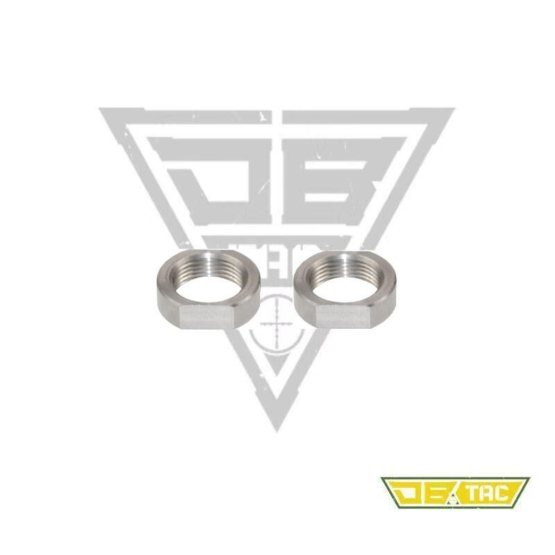 DB TAC 2PC Stainless Muzzle Brake Lock 5/8''x24 TPI Thread Jam Nut