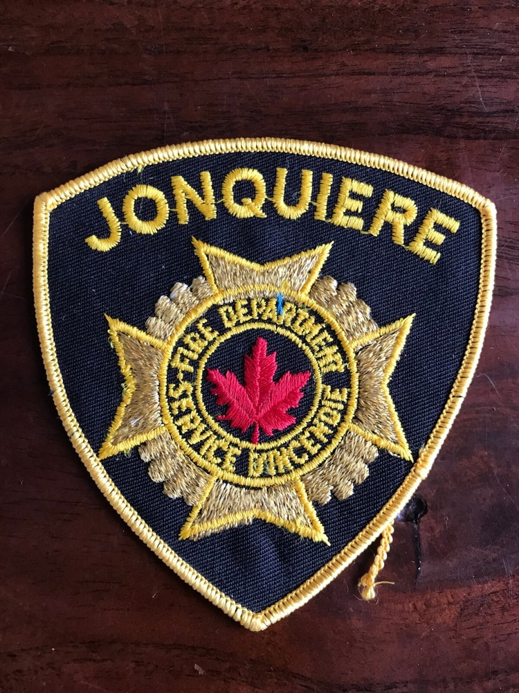 Ville de Jonquiere Fire Pompier Patch quebec Canada  Firefighter Protection