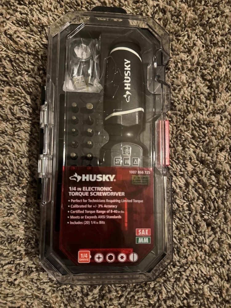 HUSKY, 1/4 IN Electronic Torque Screwdriver