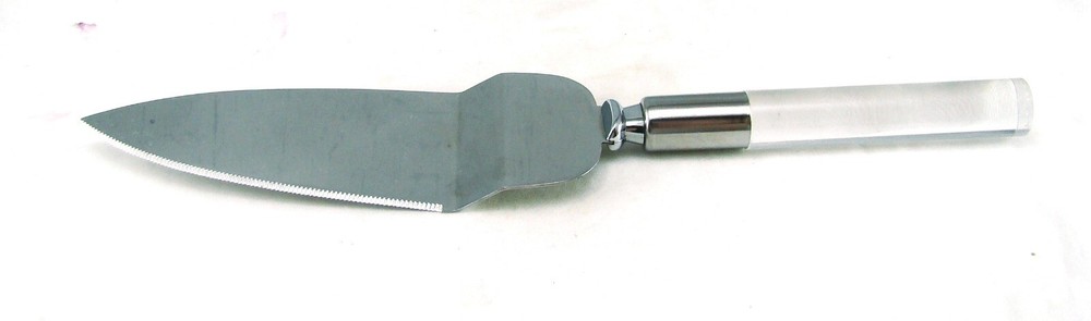 Unknown Maker Clear Lucite Handle Pie Server