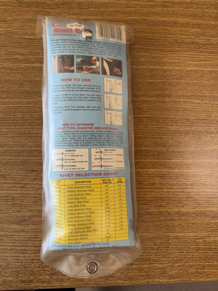 Arrow E-Z Pull Riveter Rivet Tool Model RH200 New In Package