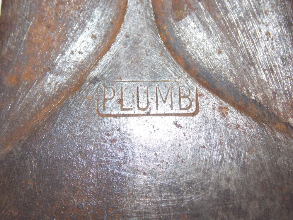 Vintage Plumb 4.75" Double Bit Axe Head 3lbs 8.7oz
