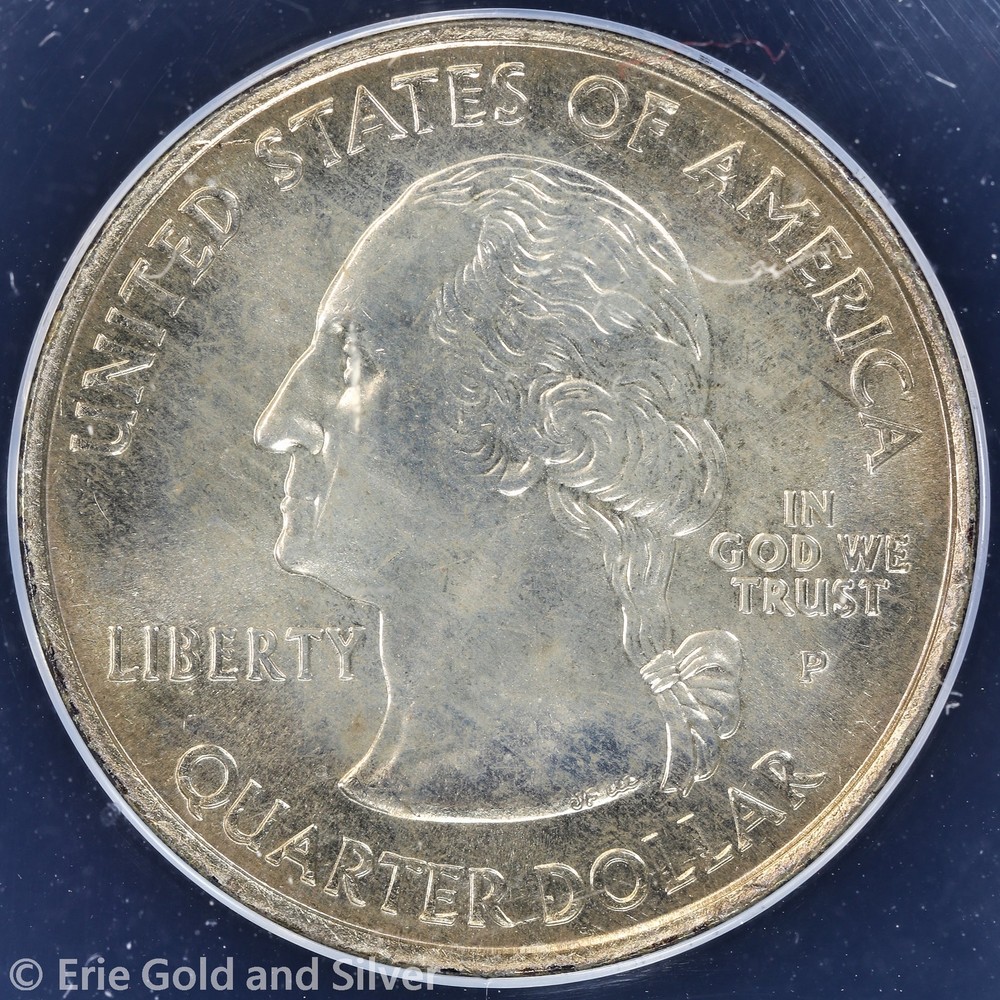 2005-P 25C Kansas State Quarter ANACS MS 65 | Clashed Dies Uncirculated UNC BU