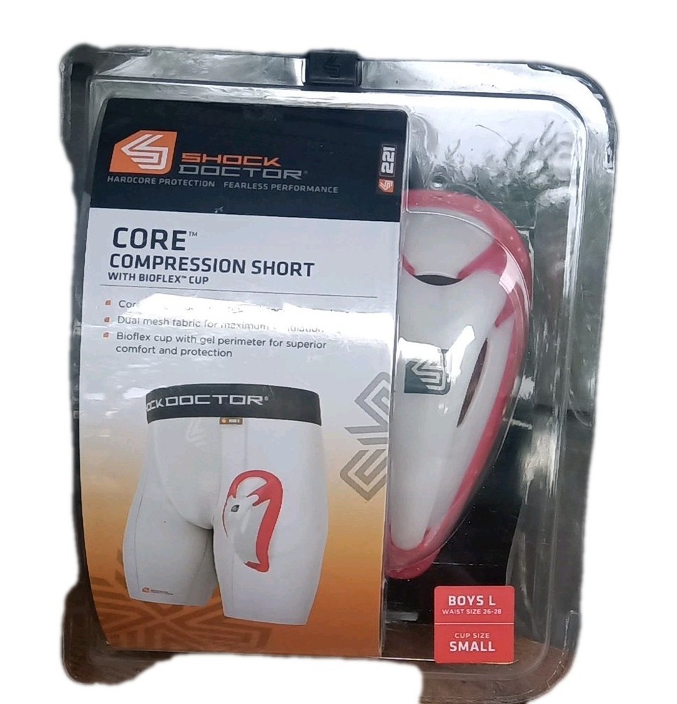 Shock Doctor Core  Compression Short With BioFlex Cup Boy's Large  Small Cup