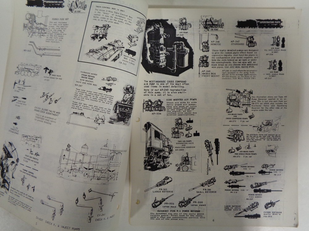 CAL-Scale Parts HO 1986 Catalog