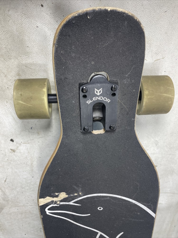 Slendor Dolphin Longboard Skateboard 42” Drop Through Deck Maple Cruiser Used