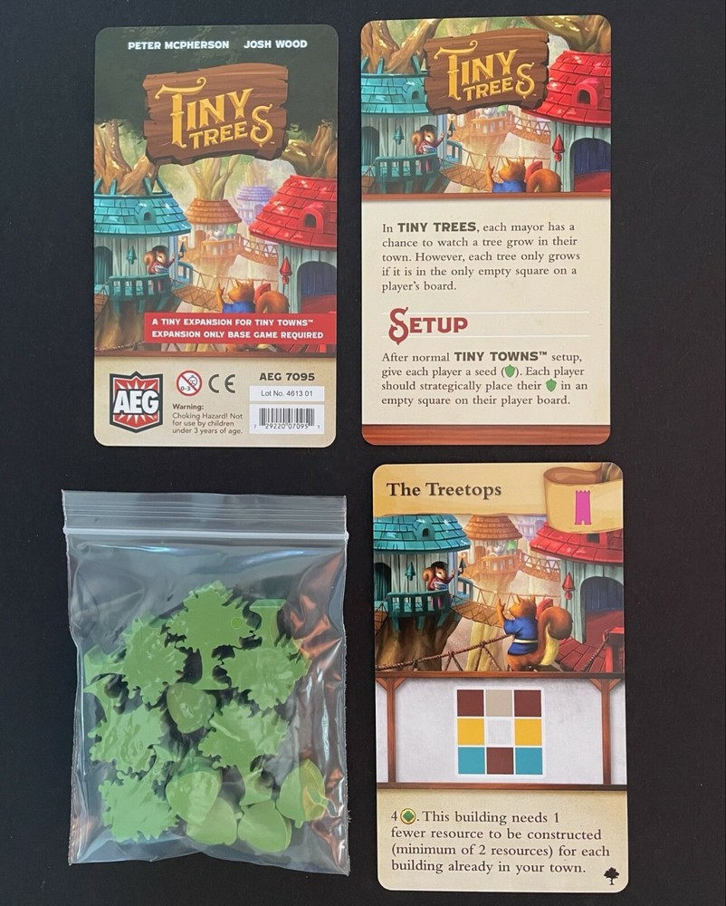 Tiny Towns Tiny Trees Promo Mini Expansion - NEW