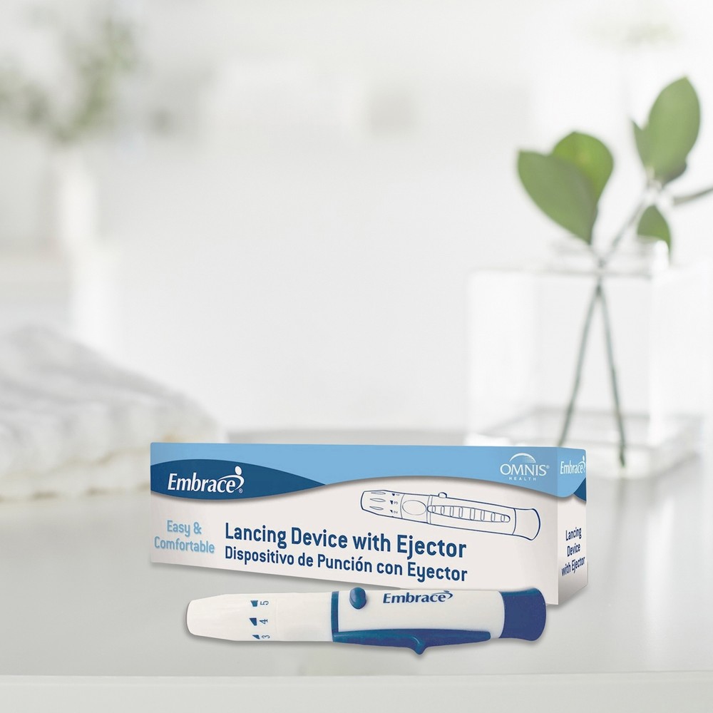 Embrace Safety Lancing Device Needle Multiple Depth Settings 1 Box(s) 1 /Box
