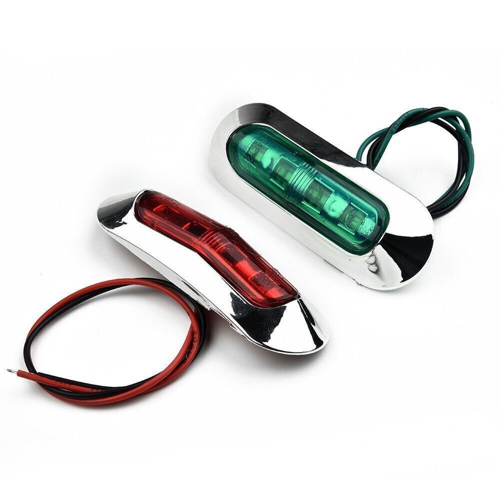 Boat Navigation Lights Red and Green LED Marine Navigation Light DC 12V-24V HOT
