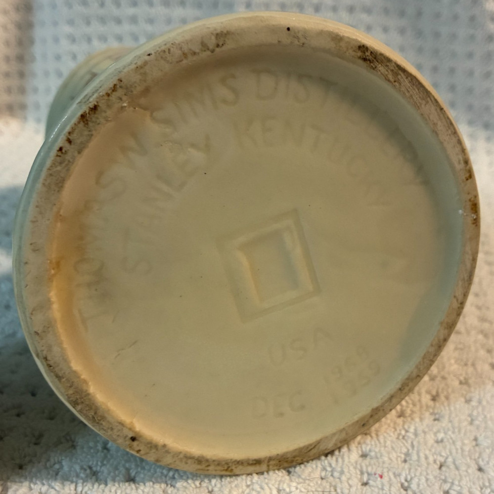 APOLLO SPACE SHIP CERAMIC DECANTER THOMAS W. SIMS DISTILLERY STANLEY KENTUCKY