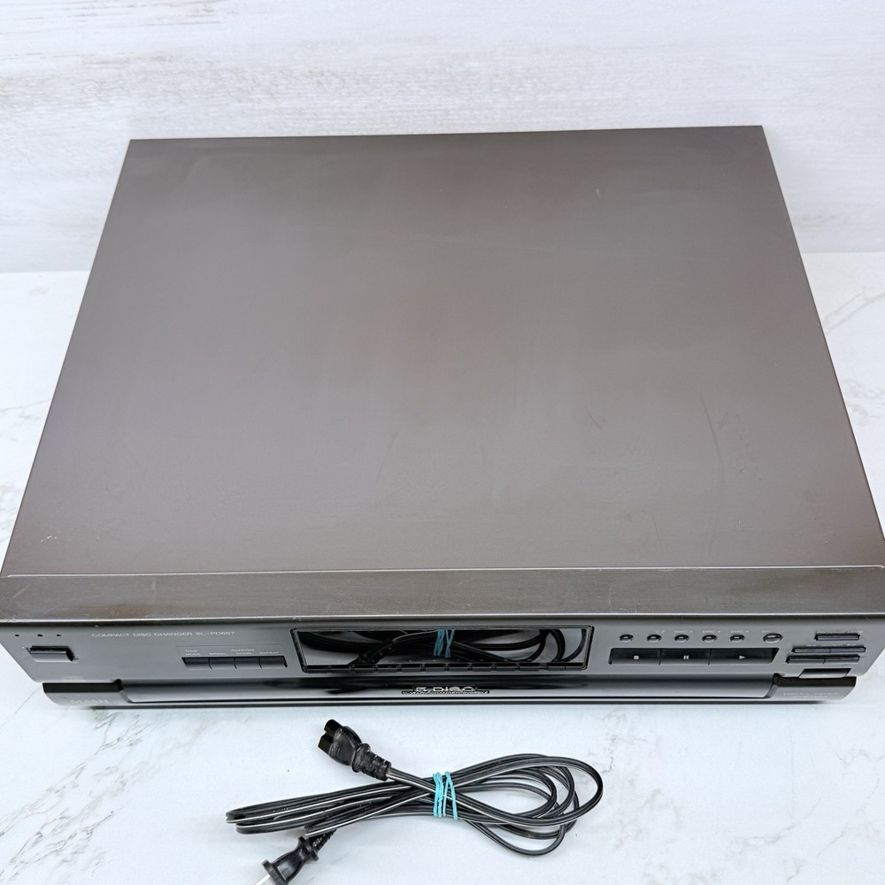 Technics SL-PD667 MASH 5 CD Disc Rotary Changer System Tested, Reads CDs Tested