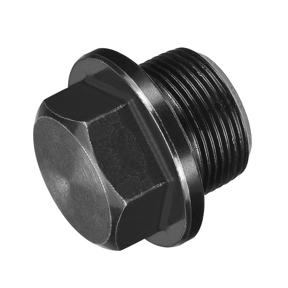 Outer Hex Head Socket Pipe Fitting Plug M16x1.5 Male Thread Carbon Steel 2Pcs