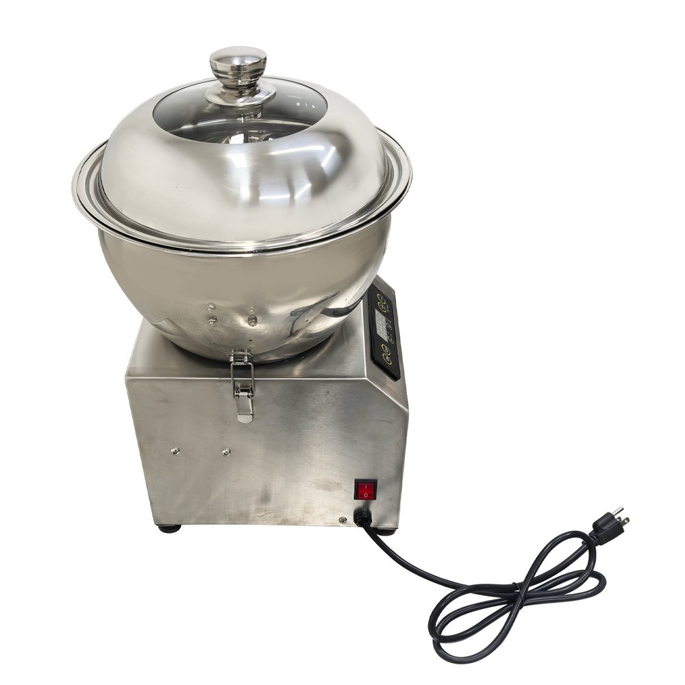 8KG Detachable Basin Type Dough Mixer Machine w/ Heating Function Timing Control