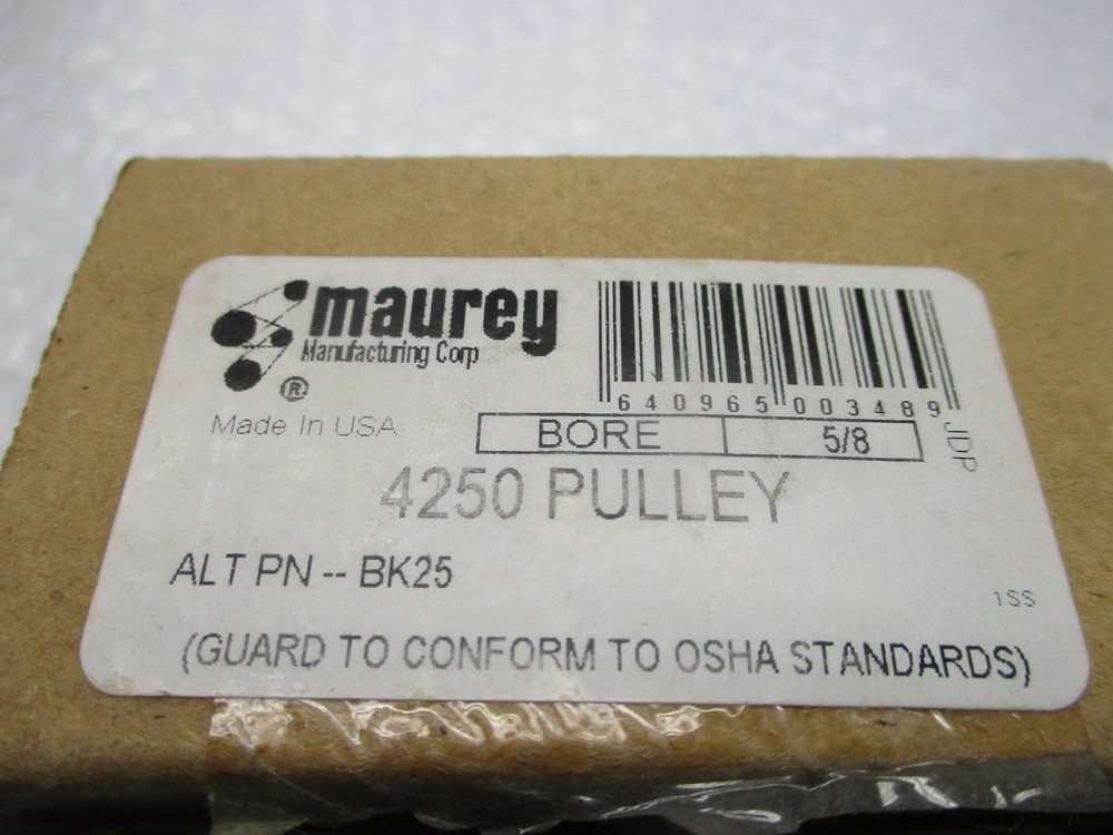 MAUREY BK25 PULLEY NSMP