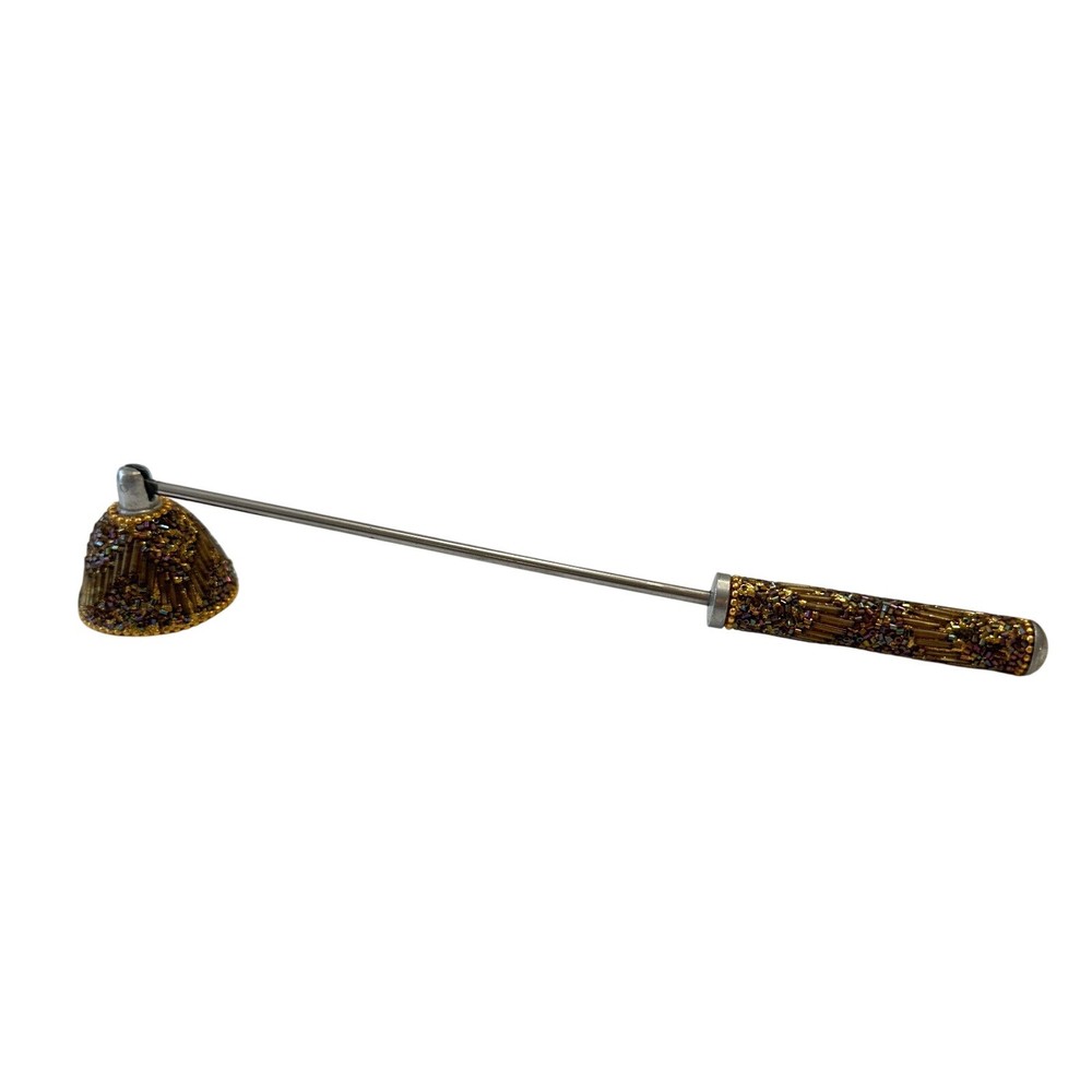 Beaded Candle Snuffer Long Handle Decorative Home Decor Accent