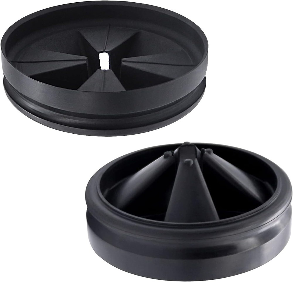 2 Pack 3 3/8" Garbage Disposal Splash Guard - Quiet Collar Baffle Replacement