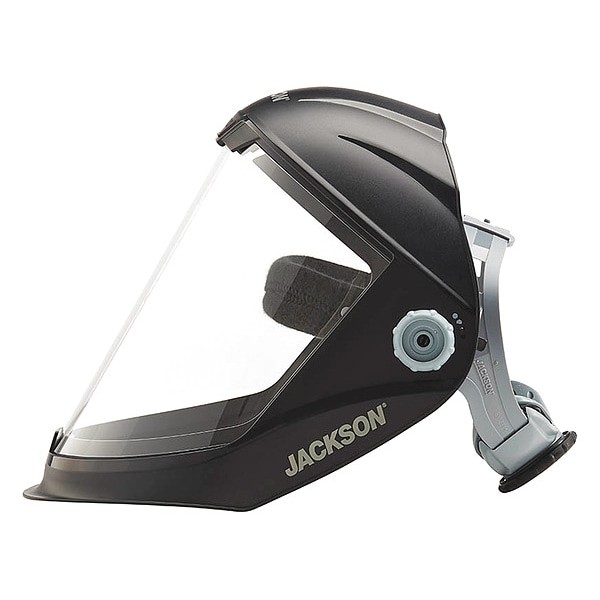 Jackson Safety 14201 Face Shield, Clear Visor, Polycarbonate, Ratchet