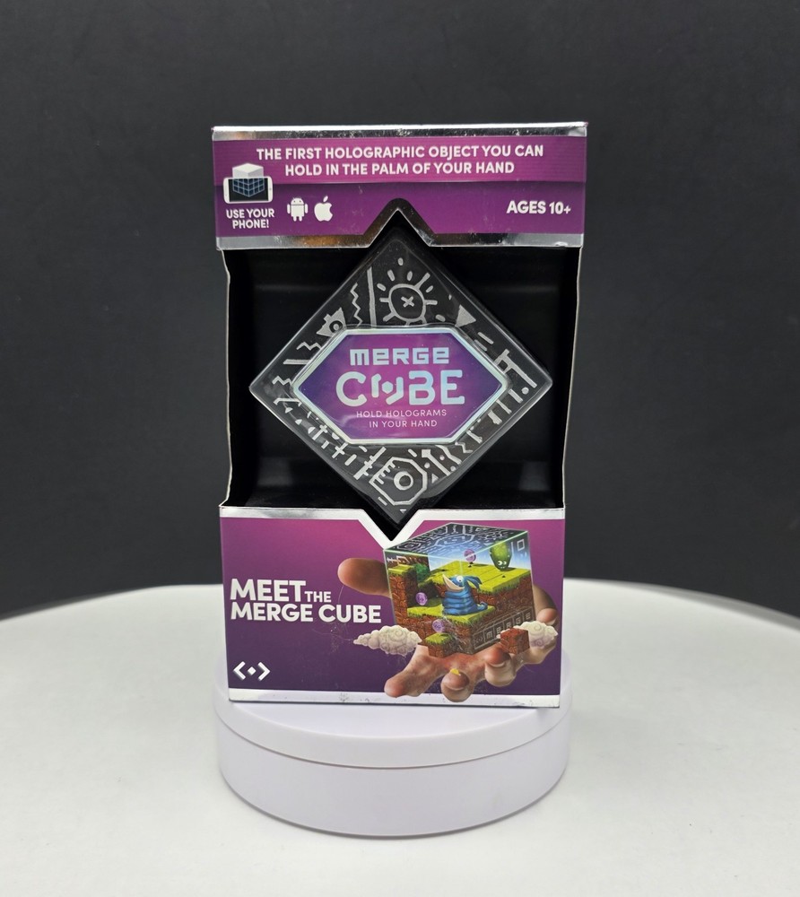 Merge Cube AR/VR Holograms App Handheld Virtual Games 10+ Android IoS NEW