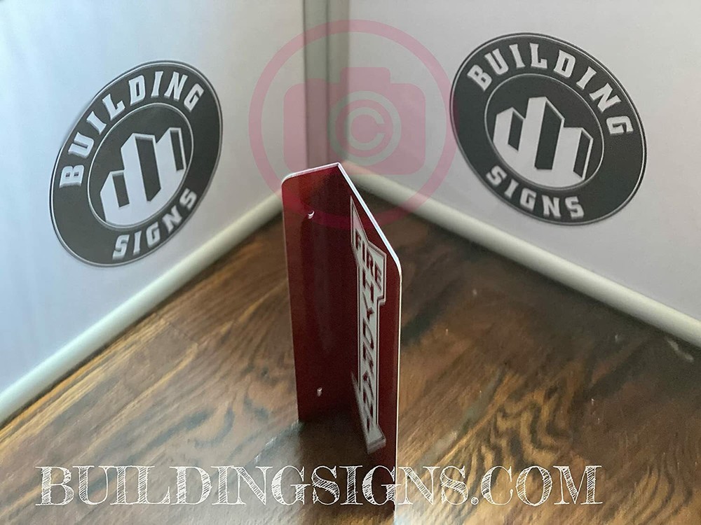 FIRE Hydrant Arrow Down Projection Sign-FIRE Hydrant Arrow Down Hallway