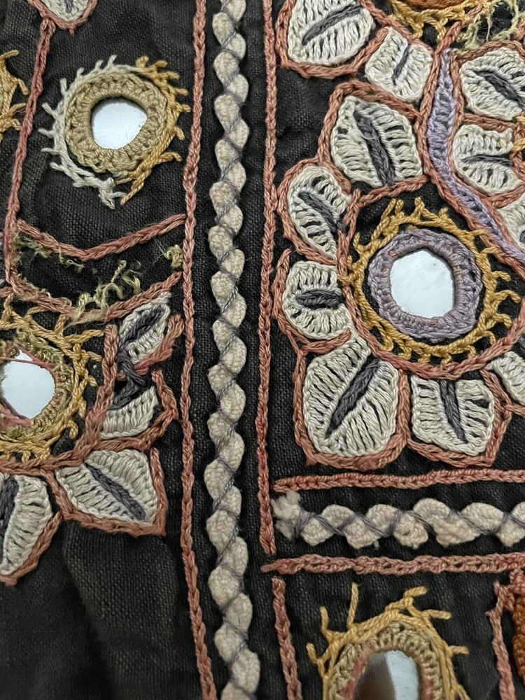 Rectangular Table Mat Hand-Stitched with Sequin Details, Handmade in Oman