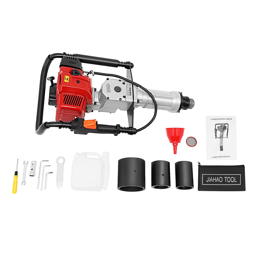 52CC 2-Stroke Pile Driver Post Driver Garden Piling Machine Gasoline Powered
