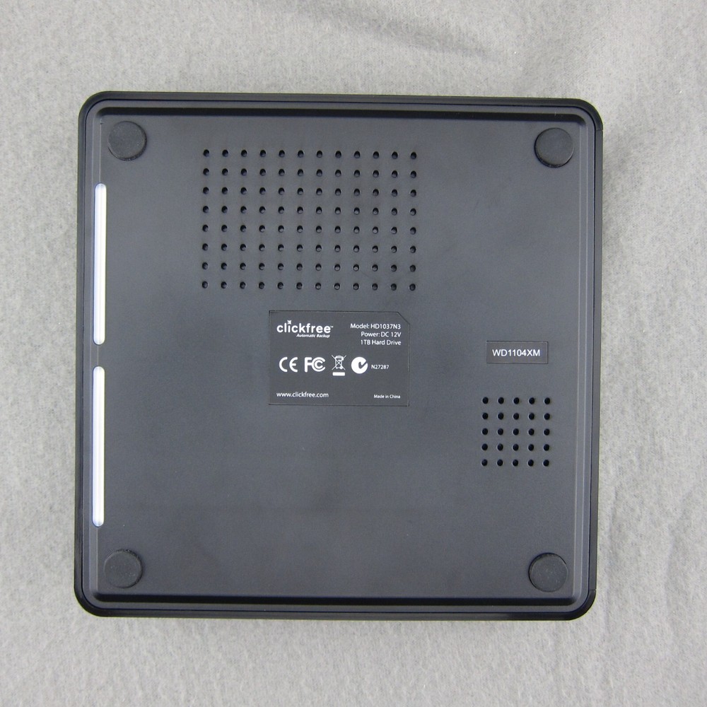 Clickfree Automatic Backup HD1037N3 w/Power Adapter USB 3.0 Cable Tested Working