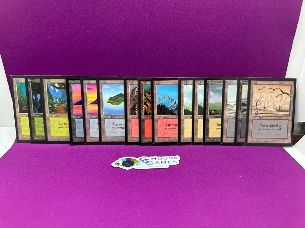 Collector's Edition Beta Complete Basic Land Set (15 Different Cards) *CCGHouse*
