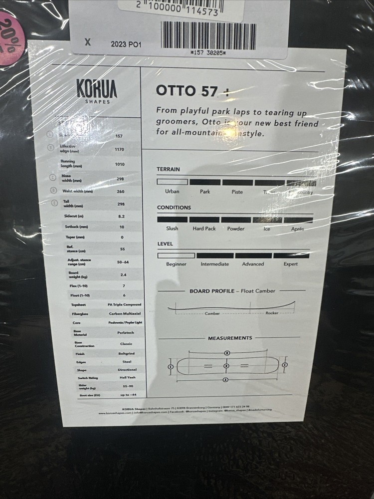 Korua Otto 157+ Snowboard